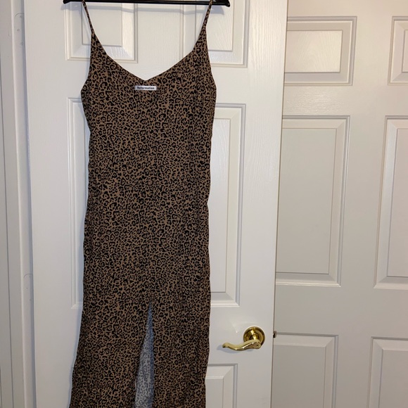 New Reformation Bates Leopard Dress sz 8 - Picture 3 of 5